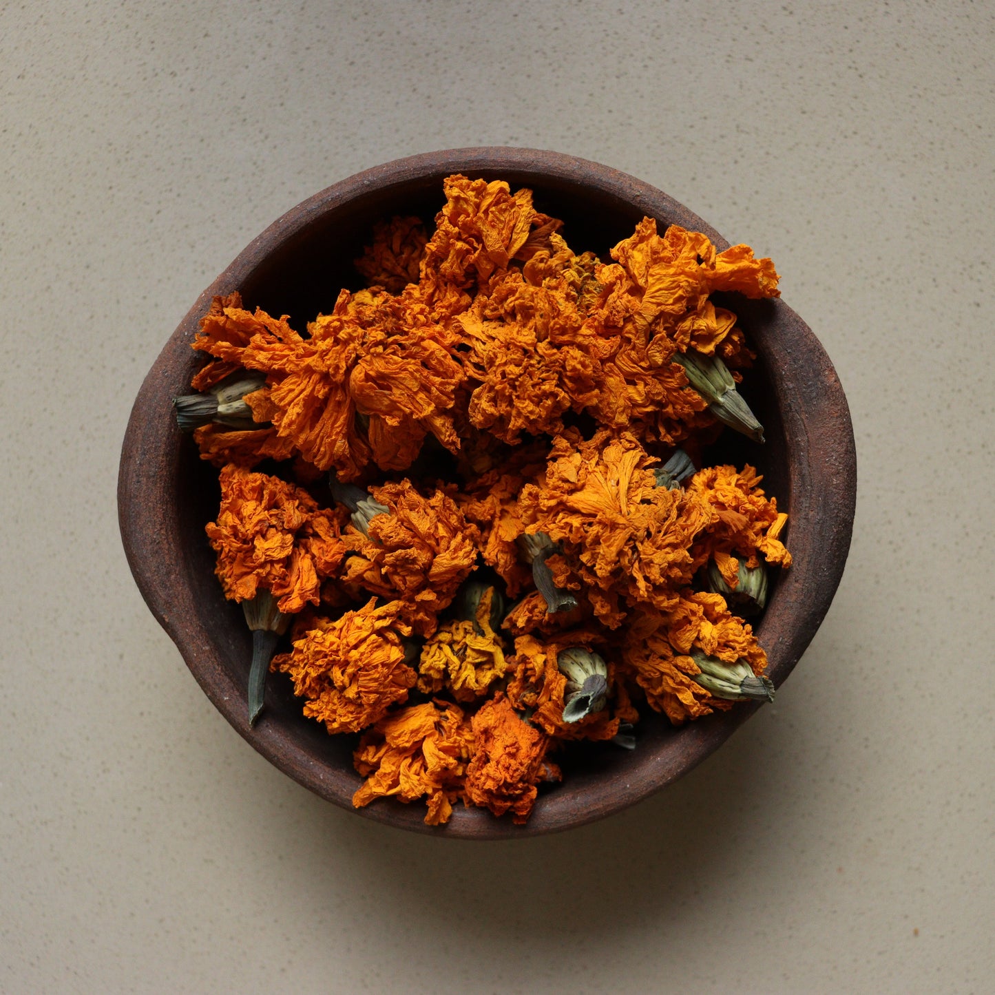 Flores de Tagetes deshidratadas