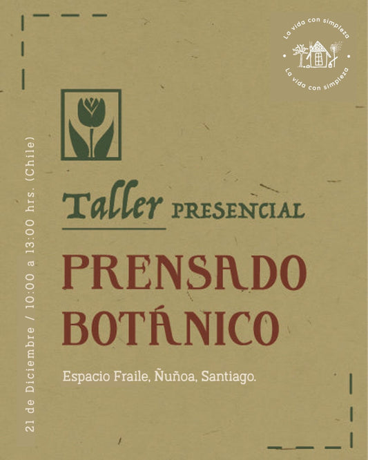 Taller Prensado Botánico (presencial)