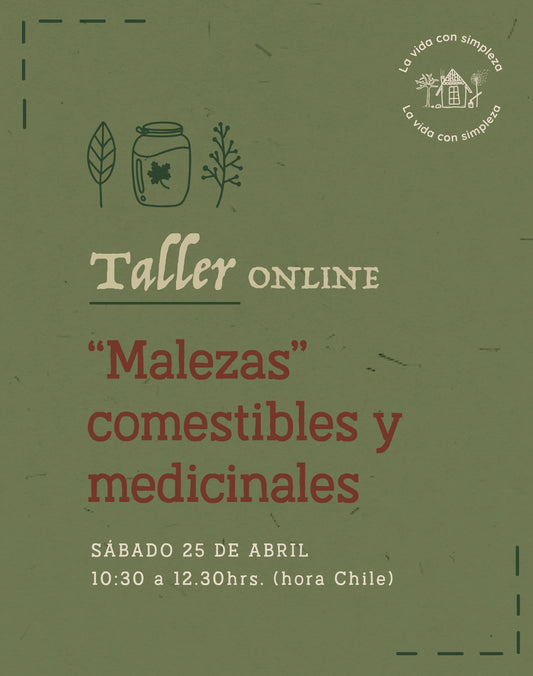 Taller "Malezas" Comestibles y Medicinales (Online)