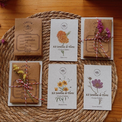 Kit Semillas Flores Ciclo Cálido